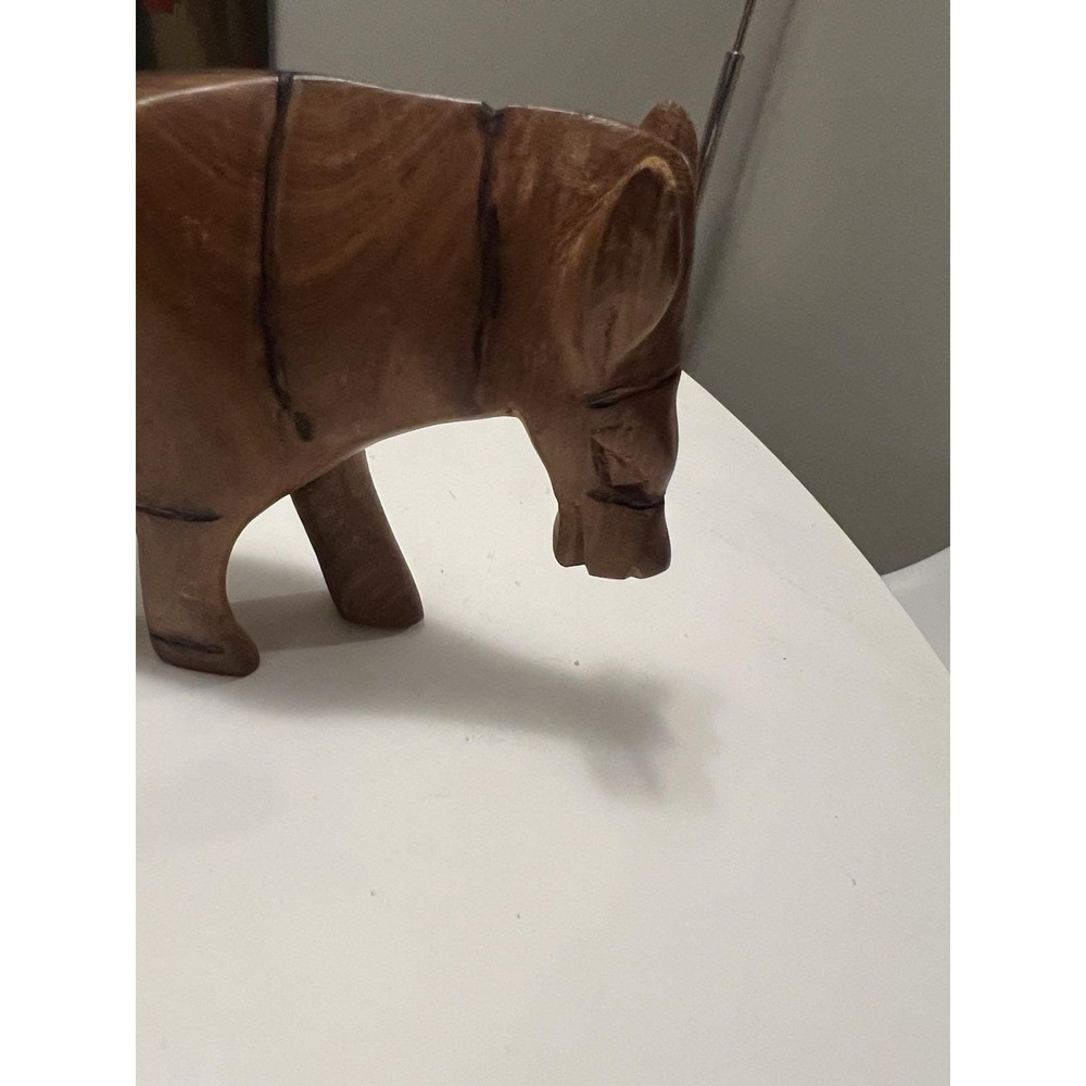 Wooden Hand Carved Animal Made in Kenya Africa Genuine Besmo Product - Picture 5 of 8